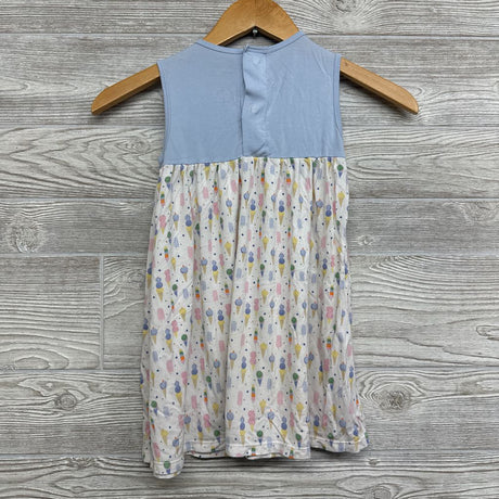 Bamboo Tank Dress Ice Cream Cones Stars 4T