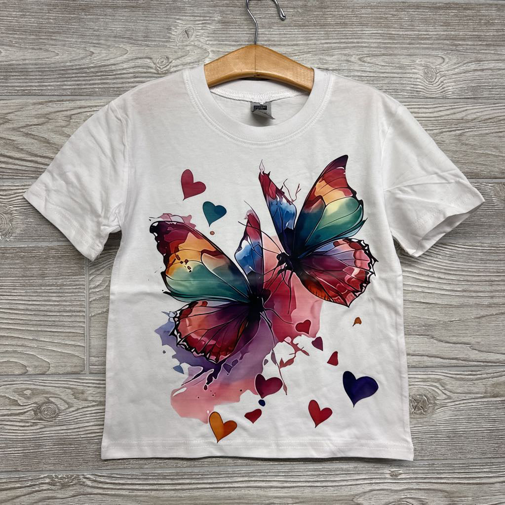 Nw/oT Shirt Butterfly Hearts 5