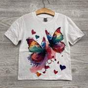 Nw/oT Shirt Butterfly Hearts 5