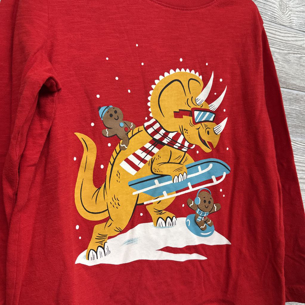LS Shirt Dinosaur Sledding 6