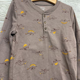 LS Waffle Knit Shirt Dinosaurs 5T