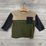 LS Shirt Color Block Chest Pocket 12M