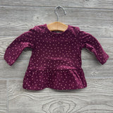 LS Peplum Shirt Dots NB
