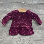 LS Peplum Shirt Dots NB
