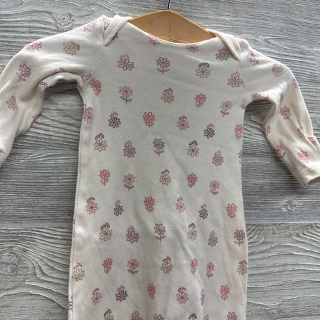 LS PJ Gown Flowers NB