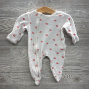 Side Zip Terry Sleeper Peaches NB