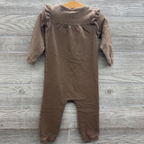 LS Button Up Outfit Flutter Sleeves 18M *