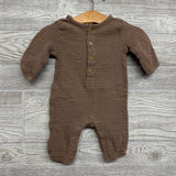 LS Gauze Button Up Outfit 0-3M