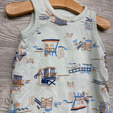 Tank Shorty Romper Beach Houses Surf Boards 12M