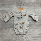 LS Henley Bodysuit Bears Fox NB