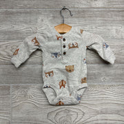 LS Henley Bodysuit Bears Fox NB