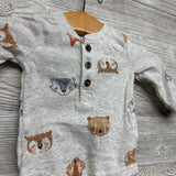LS Henley Bodysuit Bears Fox NB