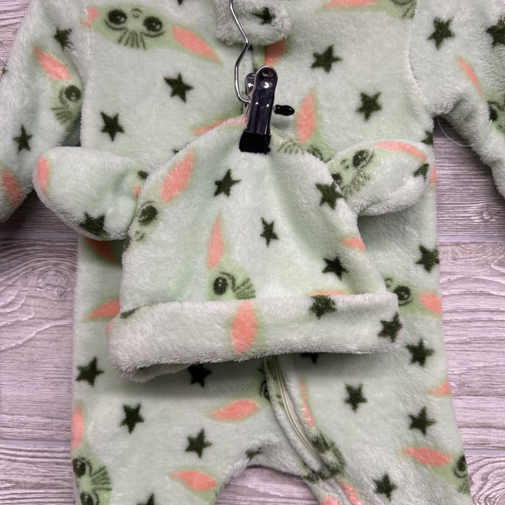 Plush Sleeper W/ Hat Baby Yoda Stars 6-9M