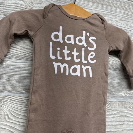 LS Footed Outfit Dad's Little Man 3M