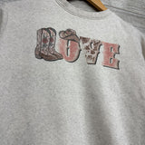 Crewneck Love Cowboy Boots 8