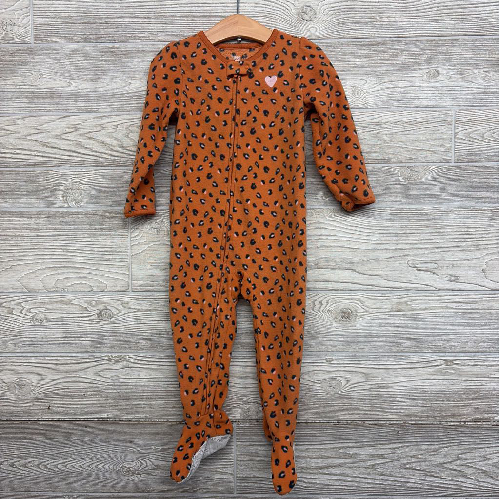 Blanket Sleeper Animal Print Heart 2T