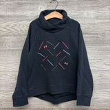 Cowl Neck Pullover Sweatshirt Logos 10-12