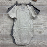 NEW 4 Pk Bodysuits Solid 12-18M