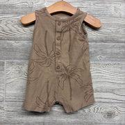 Tank Button Up Shorty Romper Palm Trees 6M