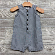 Tank Textured Button Up Shorty Romper 6M