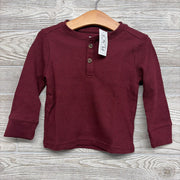 NEW LS Waffle Knit Henley Shirt 12-18M