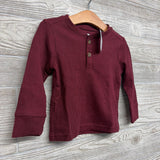 NEW LS Waffle Knit Henley Shirt 12-18M