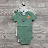 NEW 3 Pk Bodysuits Little Optimist Dinosaurs 6M
