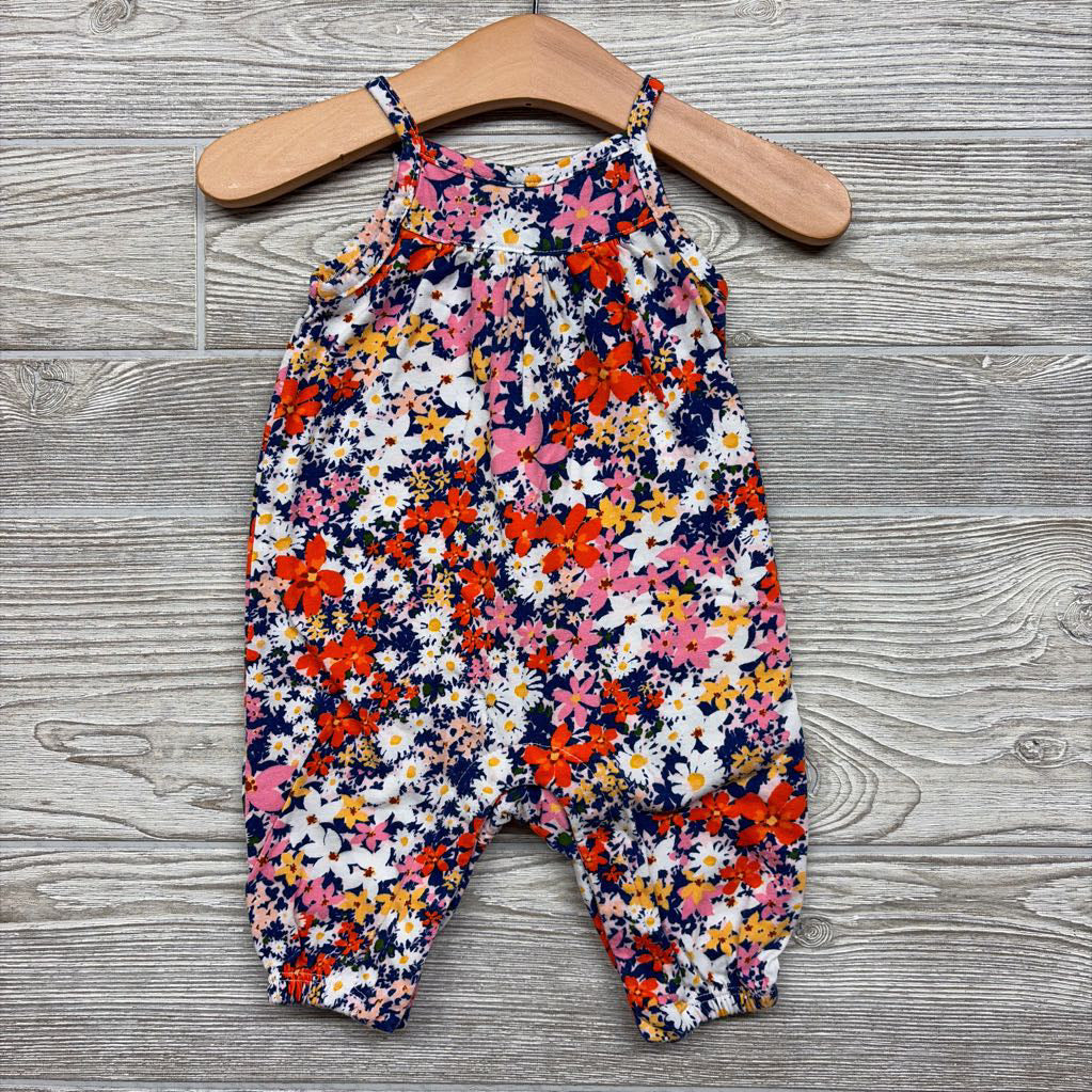 Tank Outfit Flowers 0-3M