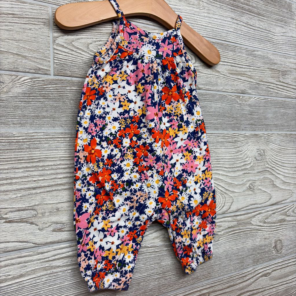 Tank Outfit Flowers 0-3M