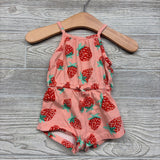 Tank Romper Strawberries 0-3M