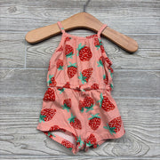 Tank Romper Strawberries 0-3M