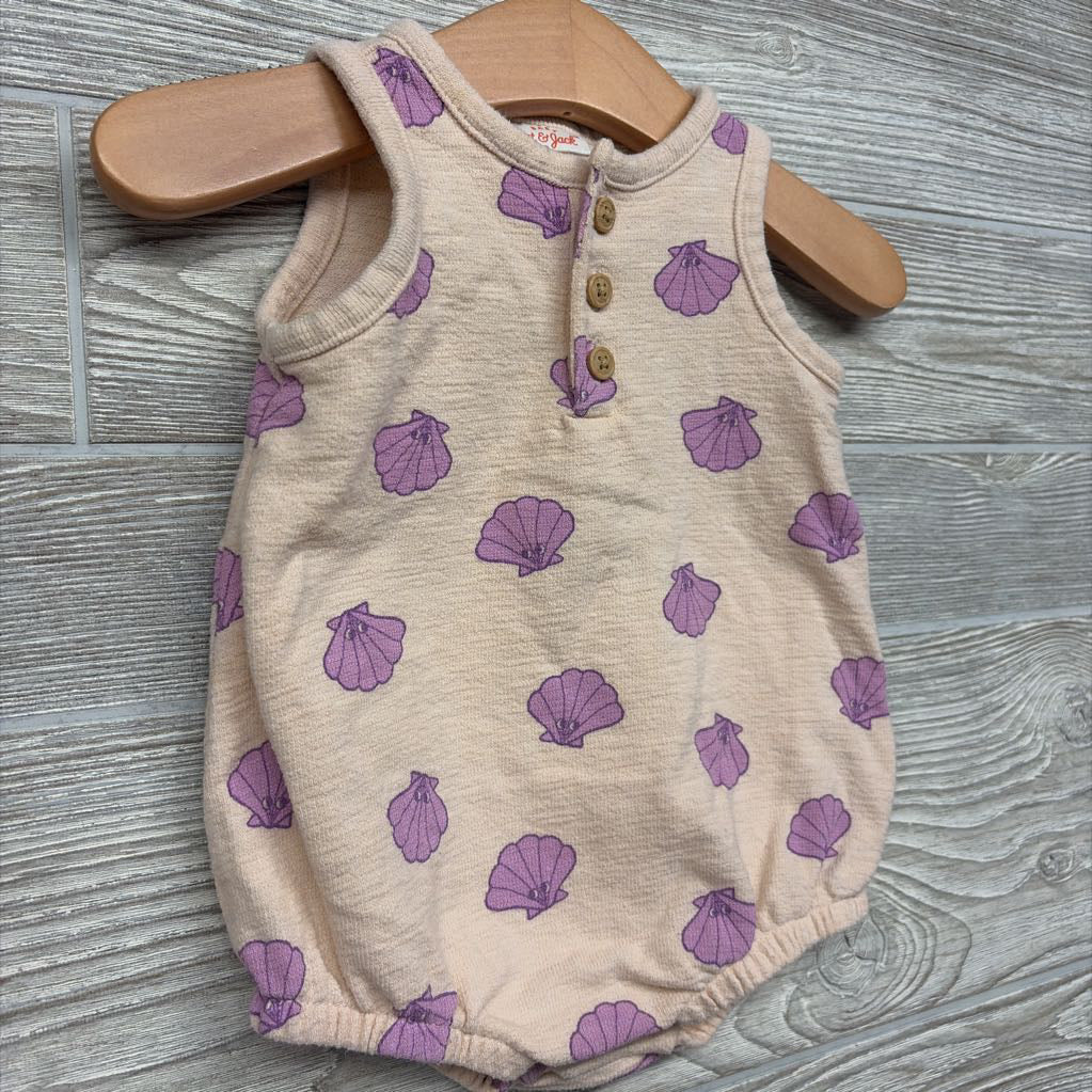 Tank Romper Sea Shells 0-3M