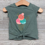 Front Knot Shirt Ice Cream Better Together 6M