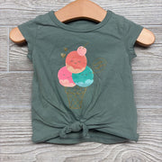Front Knot Shirt Ice Cream Better Together 6M