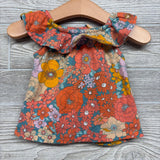 Flutter Sleeve Shirt Flowers 6M
