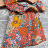 Flutter Sleeve Shirt Flowers 6M