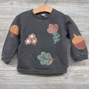 Crewneck Flowers Acorns 2T
