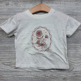 Shirt Flowers Bow 3T