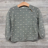 Button Neck Sweater Poms 2T