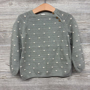 Button Neck Sweater Poms 2T