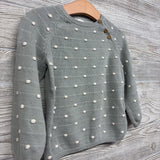 Button Neck Sweater Poms 2T