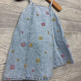Tank Denim Dress Embroidered Flowers 18-24M