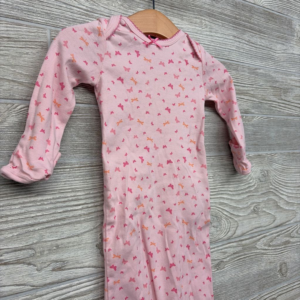 LS PJ Gown Butterflies 0-3M