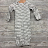 LS PJ Gown Giraffe 0-3M