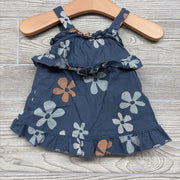 Textured Tank Dress Flowers 3M