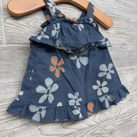Textured Tank Dress Flowers 3M