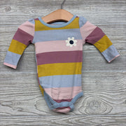 LS Bodysuit Stripes Flower 3M