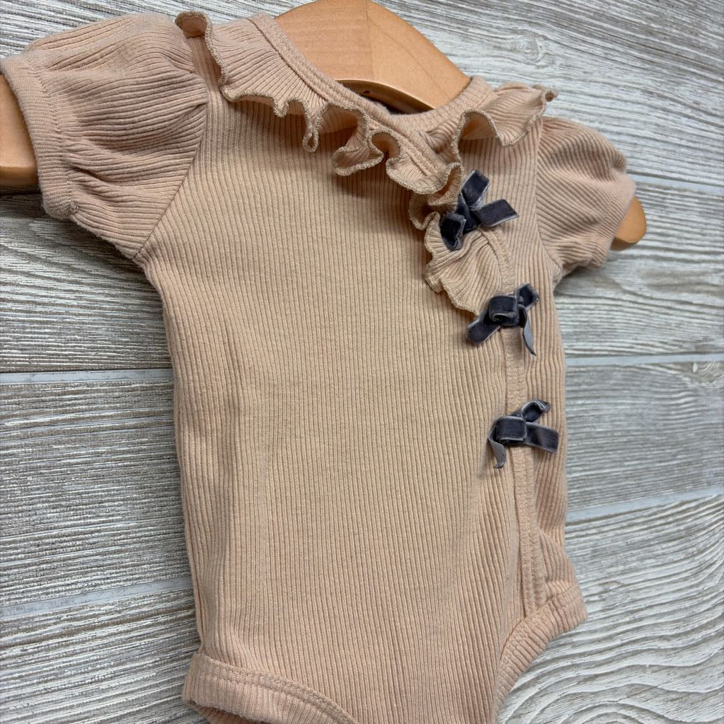 Ribbed Bodysuit Bows 0-3M