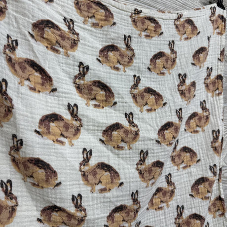 Muslin Burp Cloth Bunnies