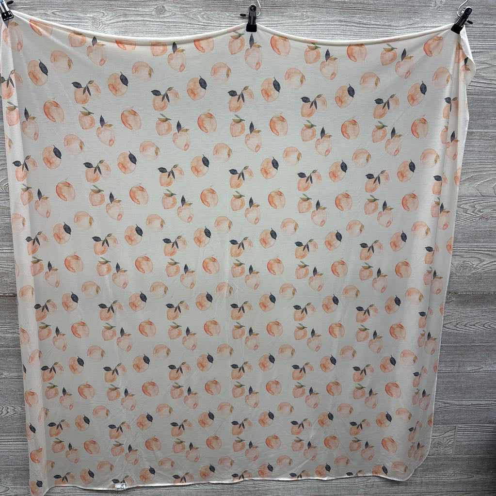 Knit Swaddle Blanket Caroline Peaches